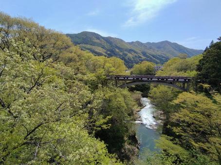 吹割渓谷 吹割渓谷 吹割の滝,東洋のナイアガラ,自然の写真素材