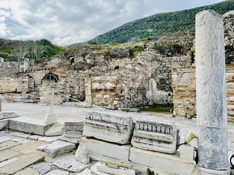 エフェソスの遺跡 世界遺産,エフェソス,遺跡の写真素材