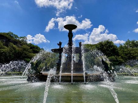 噴水 迎賓館,赤坂離宮,観光スポットの写真素材