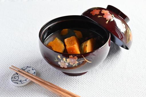 かぼちゃぜんざい かぼちゃ,ぜんざい,おしるこの写真素材