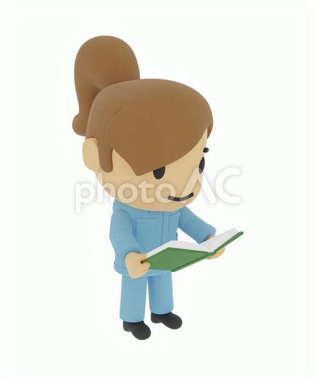 本を読む読書に没頭する工場の作業員 労働者,現場監督,読書の写真素材