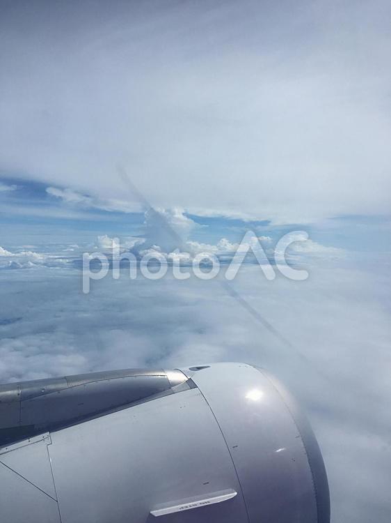 飛行機からの風景 飛行機,空,旅行の写真素材