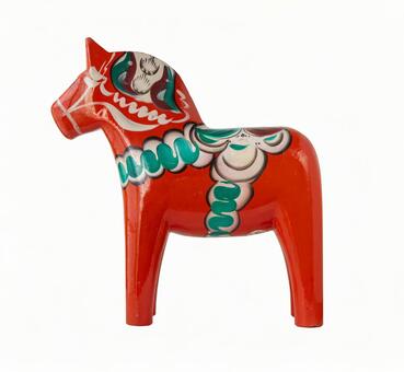 馬 馬,ダーラナホース,ダーラナ馬の写真素材