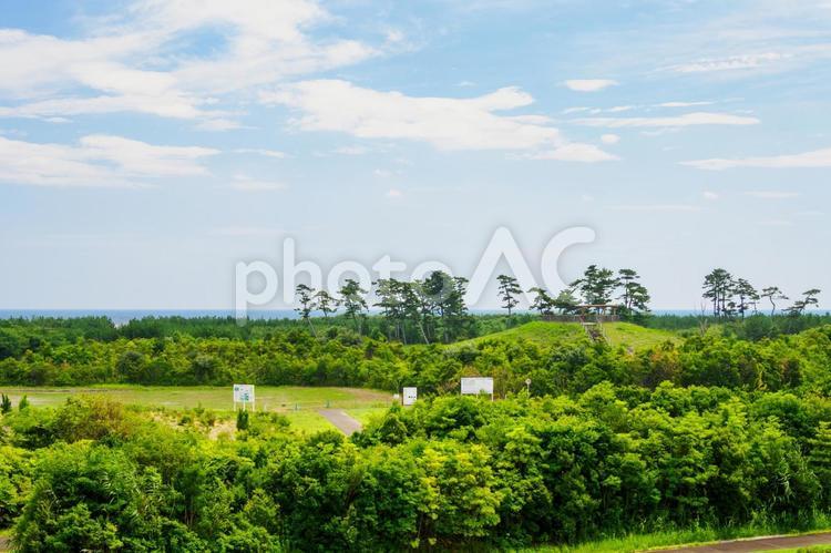 沿岸部の風景(33) 名取市,沿岸部,被災後の写真素材