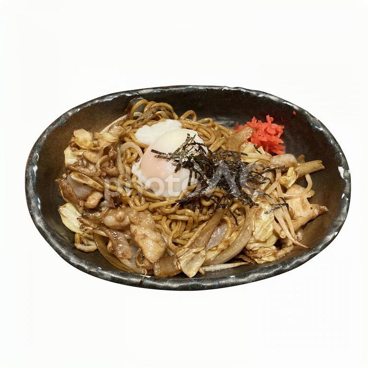 焼きそば切り抜き 食事,料理,和食の写真素材