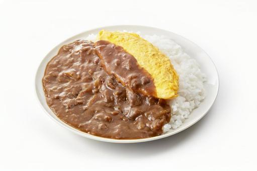 オムレツカレー オムレツカレーの写真