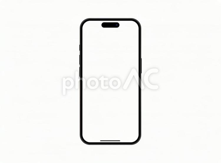 iPhone16　黒　アイコン無し スマホ,スマートフォン,画面の写真素材