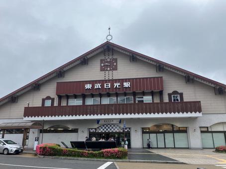Photo, tobu nikko station, tobu line, station building, 