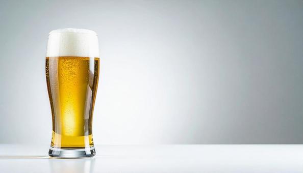生ビール、コピースペース 生ビール、コピースペースの写真