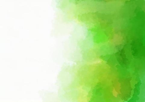 緑の水彩グラデーションの写真