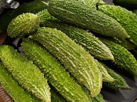 Photo, bitter gourd, vegetables, a greengrocer, 