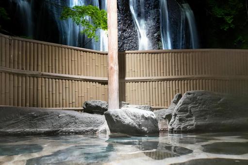Superb view open-air bath in the great outdoors, JPG Superb view open-air bath in the great outdoors, hot spring, outdoor bath, bath, JPG