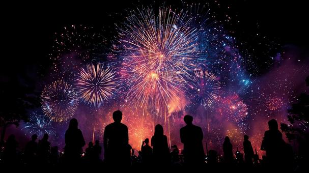 花火大会の夜 花火大会の夜の写真