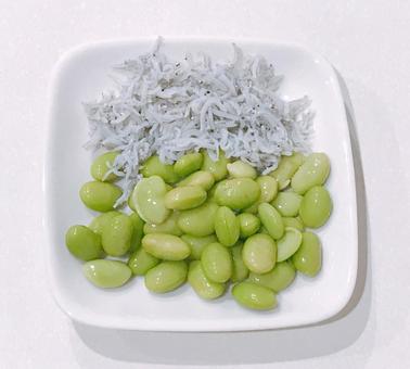 枝豆しらす 枝豆しらす 枝豆しらす,枝豆,えだまめの写真素材