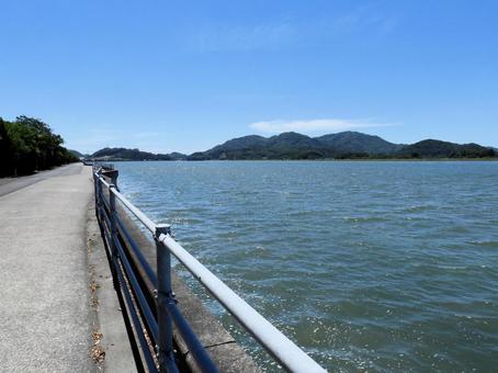 笠岡市 十一番町緑道 笠岡市 十一番町緑道 岡山県,十一番町緑道,笠岡市伏越港の写真素材