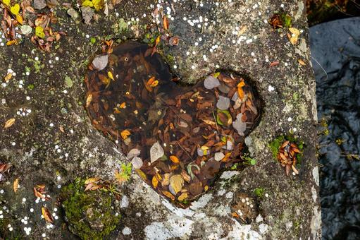磊々峡のハート岩⑶の写真