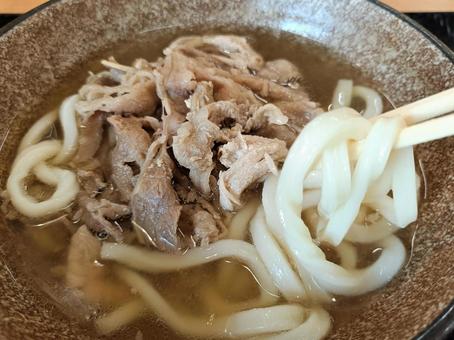 肉うどん5 肉うどん5 肉うどん,うどん,饂飩の写真素材