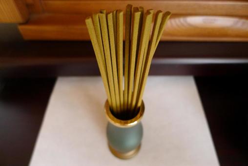 線香　線香立て 線香,仏壇,仏具の写真素材