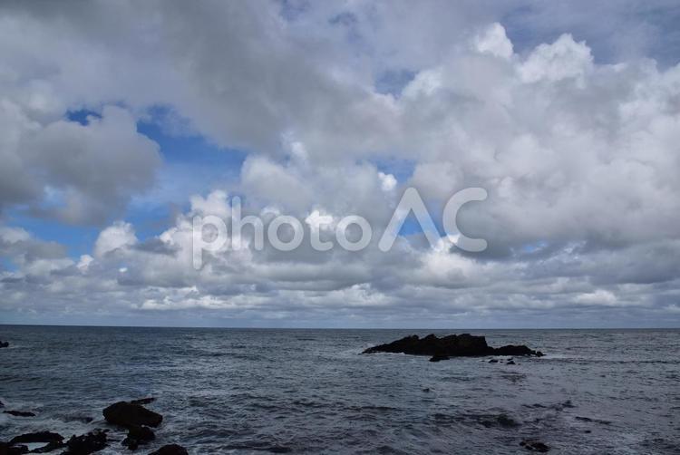 稚内の海気色 稚内,最北端,波打ち際の写真素材