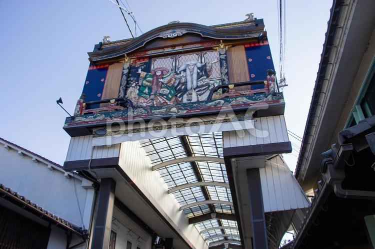 長浜大手門通り商店街 長浜大手門通り商店街,商店街,町並みの写真素材