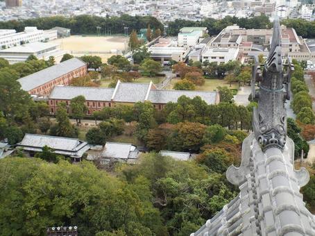 【風景写真】姫路城天守閣からの眺め 【風景写真】姫路城天守閣からの眺めの写真