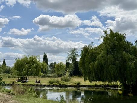 Pond and blue sky, JPG Pond and blue sky, JPG