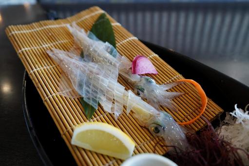 呼子 料理 イカの活き作り 呼子 料理 イカの活き作り イカ,ヤリイカ,イカの活き作りの写真素材