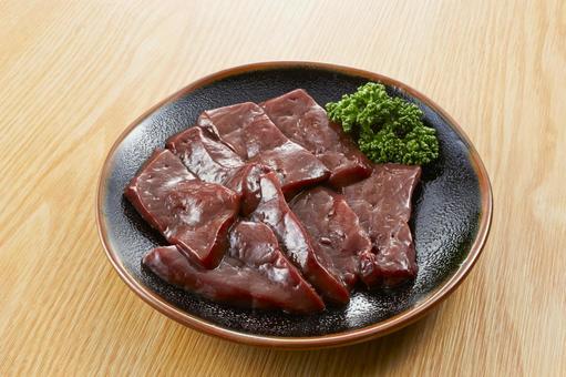 ホルモン 牛レバー ホルモン 牛レバー ホルモン,牛レバー,生の写真素材