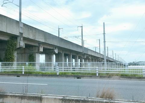 新幹線線路 新幹線線路の写真