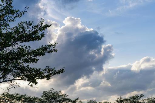Summer sky and clouds, JPG