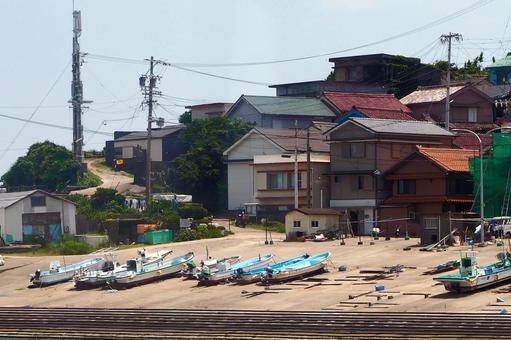神島船上場 神島,潮騒,三重県の写真素材