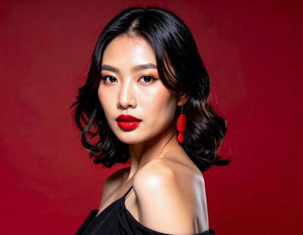 メイクアップブランド風ポートレート メイクアップブランド風ポートレートの写真
