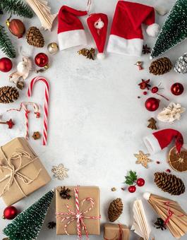 クリスマス雑貨フレーム クリスマス雑貨フレームの写真