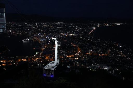 函館山からの夜景 北海道,函館,函館山の写真素材