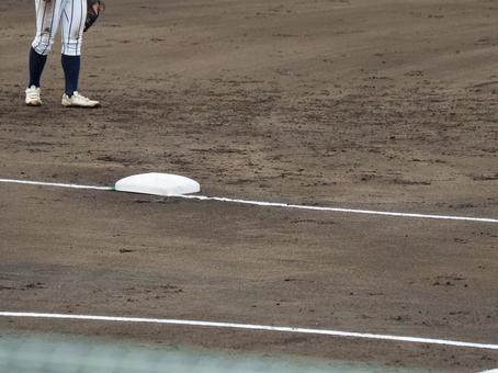 三塁手　三塁線　サード　野球部　高校野球 高校野球,三塁手,サードの写真素材
