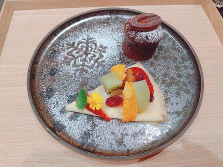 フレンチコースのデザート デザート,スイーツ,フレンチの写真素材