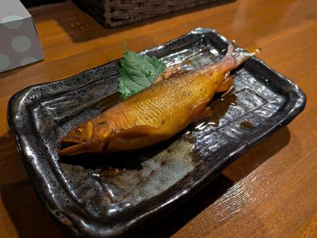 鮎の甘露煮 鮎の甘露煮,料理,魚の写真素材