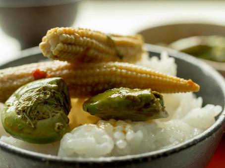 こごみ もろこし 惣菜 漬け物 食べ物 こごみ もろこし 惣菜 漬け物 食べ物の写真