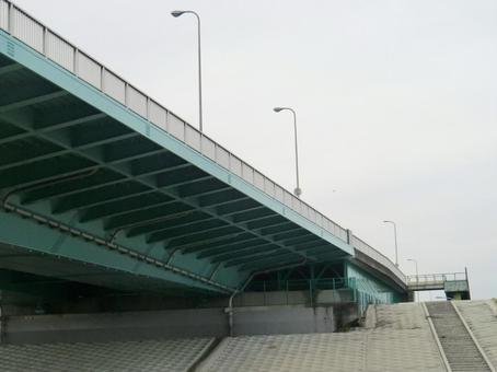 枚方大橋 枚方大橋 橋,橋脚,大橋の写真素材