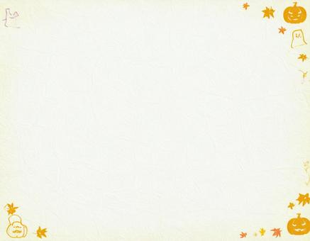 和紙風ハロウィン背景の写真