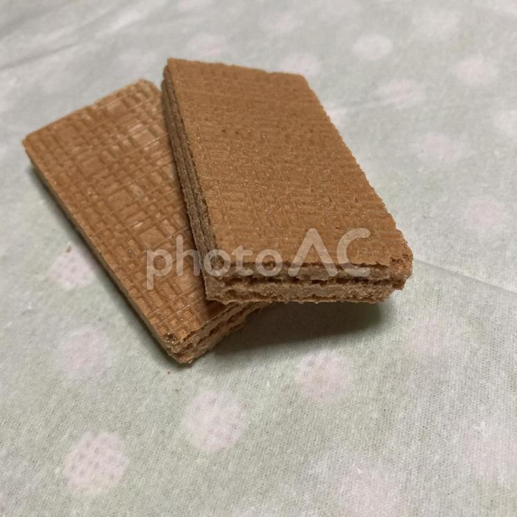 ウエハース〜きな粉きな粉 きなこ,お菓子,おやつの写真素材