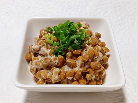 納豆 納豆,発酵食品,ネバネバの写真素材