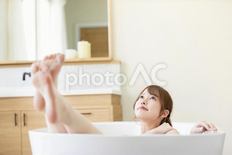 おこもり美容　バスタイム 女性,人物,ビューティーの写真素材
