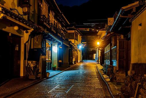 京都の風情ある古い街並み 京都,風景,街並みの写真素材