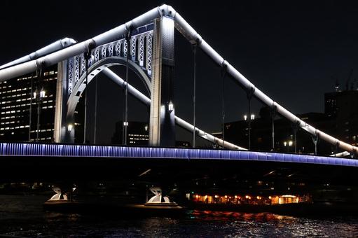 清洲橋と屋形船 清洲橋と屋形船 清洲橋,屋形船,隅田川の写真素材