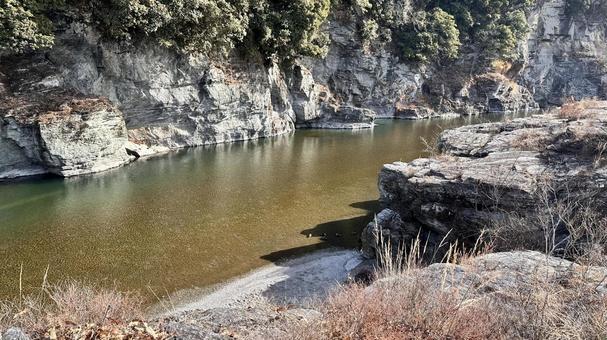 埼玉県長瀞町の景色4 埼玉県長瀞町の景色4 川,埼玉県,埼玉の写真素材