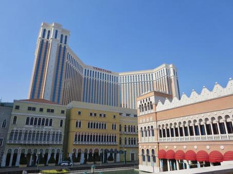 圧巻のスケール感ベネチアンマカオ外観全景 圧巻のスケール感ベネチアンマカオ外観全景 ベネチアンマカオ,マカオ,コタイの写真素材