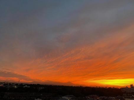 夕焼け空 夕焼け空の写真