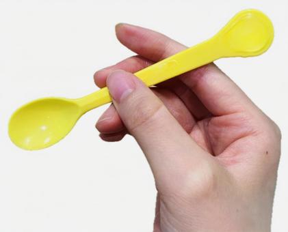 Photo, yellow, plastic, spoon, 