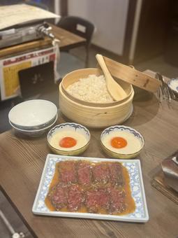 馬肉ととろろたまご 馬肉,とろろ,たまごの写真素材